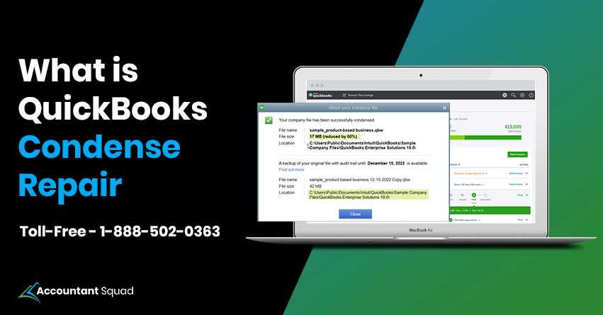 QuickBooks-Condense-Repair Tool