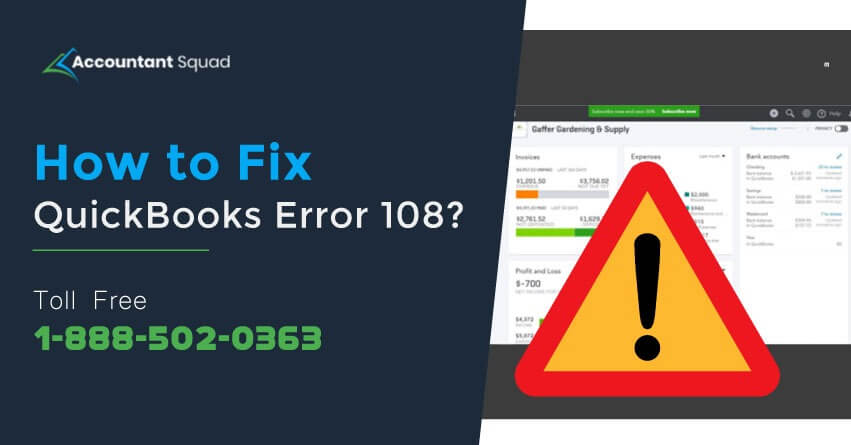 QuickBooks Error 108